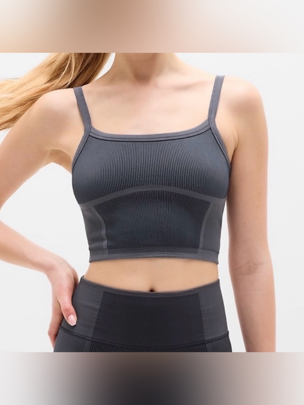 New Athleta Recharge Seamless Thin Strap Tank Top